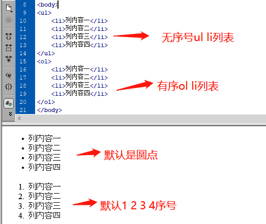 li标签_列表LI元素