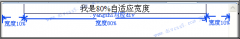 CSS 宽度设置width
