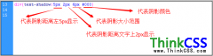 text-shadow字体阴影